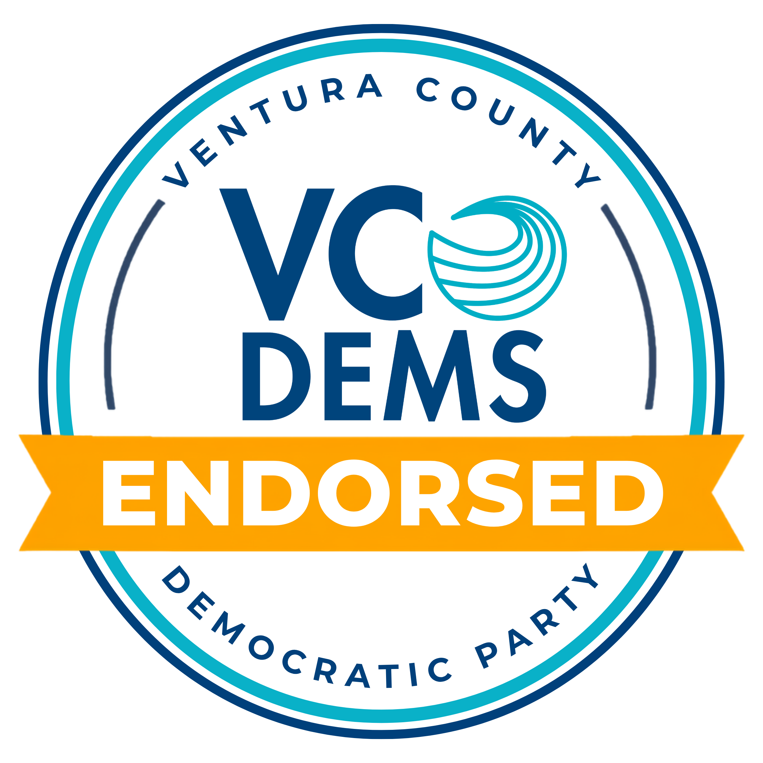 VC Dems Endorsement Seal (1) VC Dems Endorsement logo